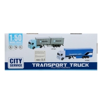Грузовик инерционный &laquo;Контейнеровоз&raquo;, 1:50, свет, звук