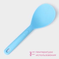 Ложка Доляна &laquo;Дуэт&raquo;, 24&times;7,5&times;4 см, цвет голубой