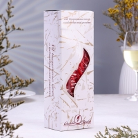 Свеча витая, 2,3х 24,5 см, 12 штук, красный