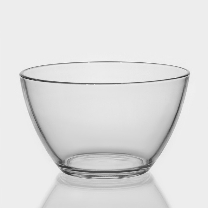 Салатник &laquo;Гладкий&raquo;, 1.5 л, d=19, стекло, прозрачный