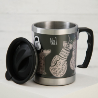 Термокружка &laquo;Крепкий чай настоящего мужика&raquo;, 400 мл, сохраняет тепло 2 ч