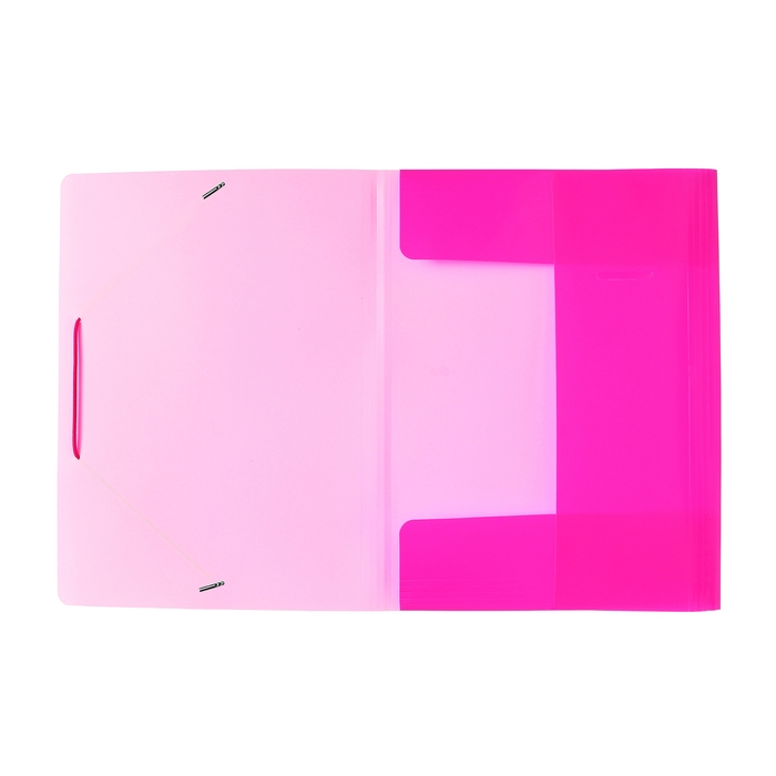Папка на резинке А4, 500 мкм, Calligrata Папка на резинке А4, 500 мкм, Calligrata "Neon", корешок 30 мм, неоновая, розовая