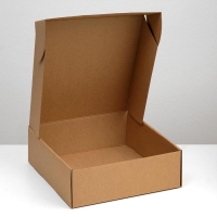 Коробка самосборная, крафт, 29,5 х 28,5 х 9,5 см