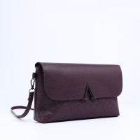 Сумка-клатч на магните, длинный ремень, цвет фиолетовый Сумка-клатч на магните, длинный ремень, цвет фиолетовый