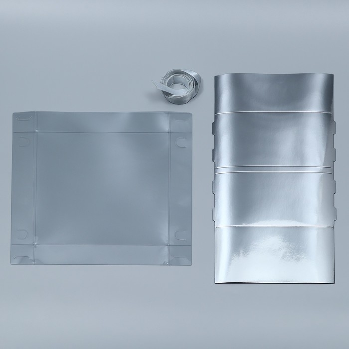 Коробка подарочная складная, упаковка, &laquo;Серебряная&raquo;, 20 х 20 х 10 см