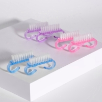 Щётки для маникюра/педикюра, 10 шт, 6,5 &times; 1,3 см, цвет МИКС