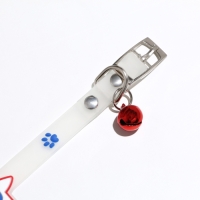 Ошейник "Бантик", 28 х 1 см, ОШ 18-24 см, прозрачный/синий Ошейник "Бантик", 28 х 1 см, ОШ 18-24 см, прозрачный/синий