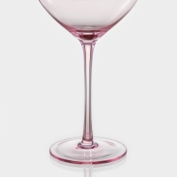 Набор бокалов из стекла для вина Magistro &laquo;Иллюзия&raquo;, 550 мл, 10&times;24 см, 2 шт, цвет розовый