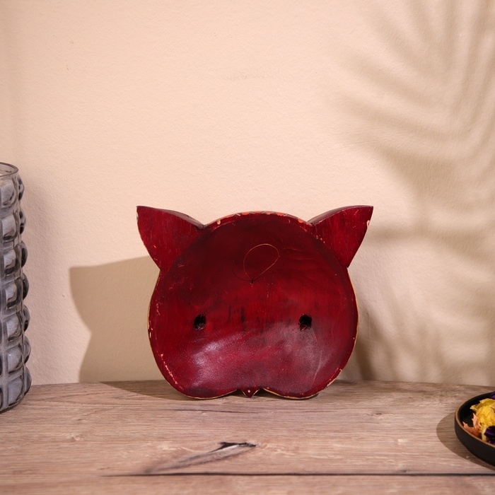 Маска "Сова" дерево 21х17х8 см