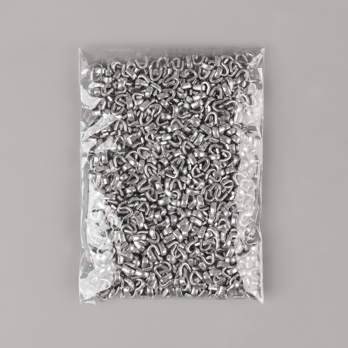 Верхний ограничитель для молнии, металлический, №3, 1000 ± 20 шт, цвет серебряный Верхний ограничитель для молнии, металлический, №3, 1000 ± 20 шт, цвет серебряный