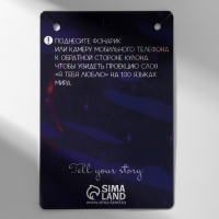 Кулоны &laquo;Неразлучники&raquo; на магните, проектор, полумесяц, цвет чёрный в серебре, 45 см