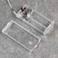 Гирлянда &laquo;Нить&raquo; 1.6 м с насадками &laquo;Шарики с белым конфетти&raquo;, IP20, серебристая нить, 15 LED, батарейки ААх2 (нет в комплекте), свечение белое