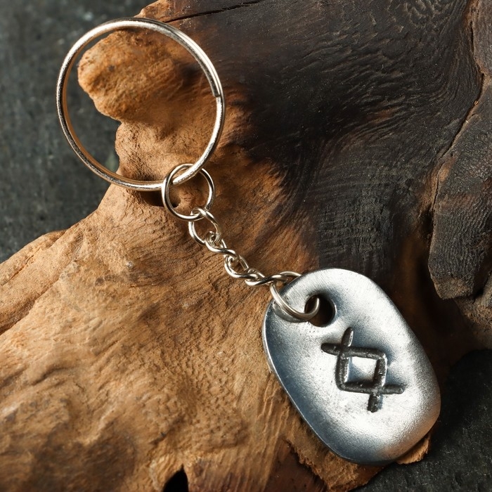 Амулет Амулет "Скандинавские Руны", руна ИНГУЗ, 21х29мм, металлический