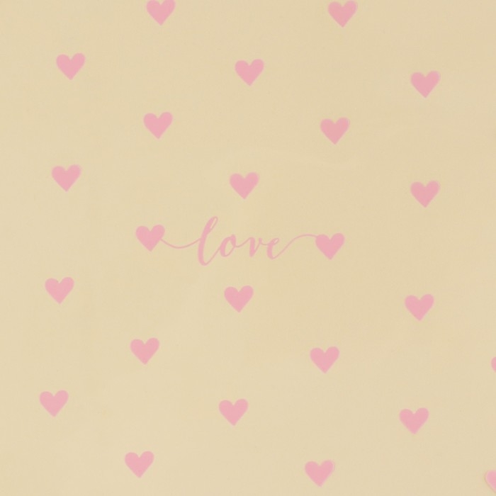 Плёнка для цветов глянцевая &laquo;Сердца&raquo;, 0,6 х 8 м