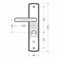 Ручка для китайской двери PH2L, левая Ручка для китайской двери PH2L, левая