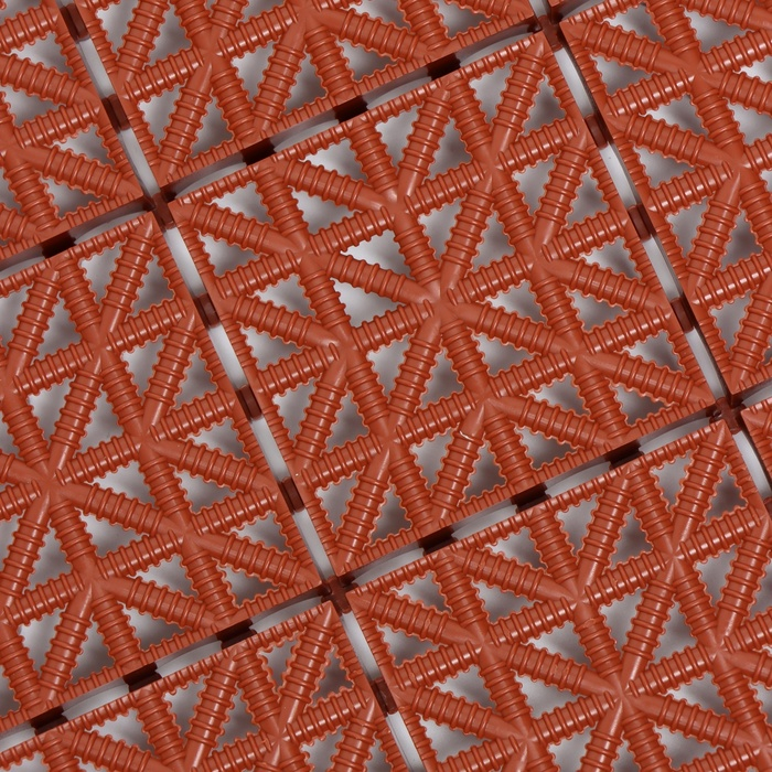 Универсальное покрытие ERFOLG H & G 33 х 33 см, терракот, набор 9 шт