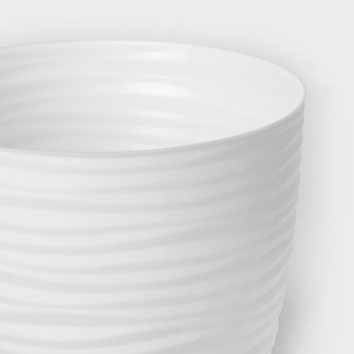 Горшок с поддоном &laquo;Дюна&raquo;, 1,7 л, цвет белый