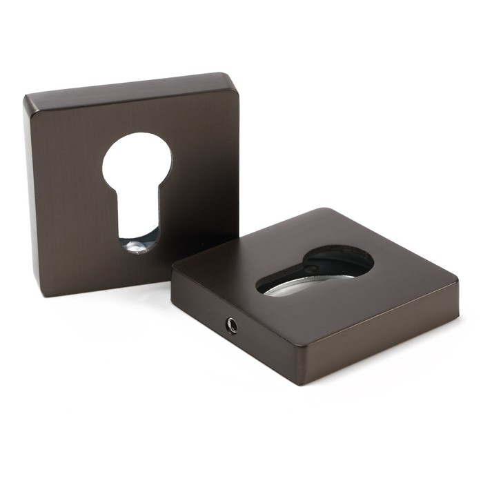 Накладка на цилиндровый механизм LOCKLAND, квадратная, цвет графит, комплект. Накладка на цилиндровый механизм LOCKLAND, квадратная, цвет графит, комплект.