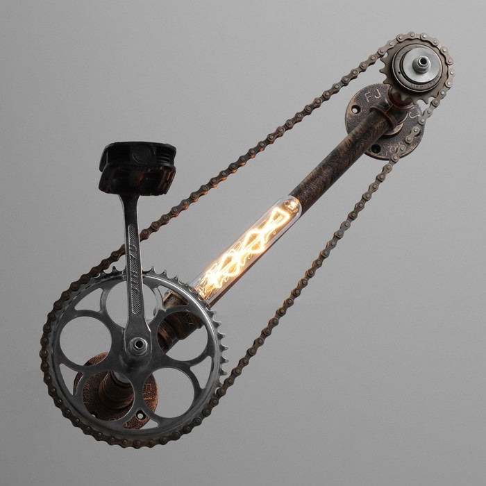 Бра "Велосипед" Е27 40Вт черный 59х19х30см