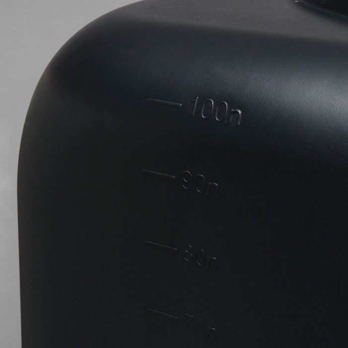 Бак для душа, 100 л, с крышкой, с резьбой под кран, чёрный Бак для душа, 100 л, с крышкой, с резьбой под кран, чёрный