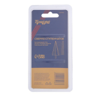 Сверло ступенчатое ТУНДРА, HSS, TiN, трехгранный хвостовик, 6 - 30 мм Сверло ступенчатое ТУНДРА, HSS, TiN, трехгранный хвостовик, 6 - 30 мм