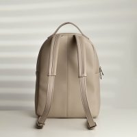 Рюкзак на молнии, TEXTURA, наружный карман, цвет светло-бежевый Рюкзак на молнии, TEXTURA, наружный карман, цвет светло-бежевый