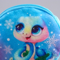 Кошелёк новогодний детский &laquo;Змейка&raquo;, плюшевый, цвет МИКС