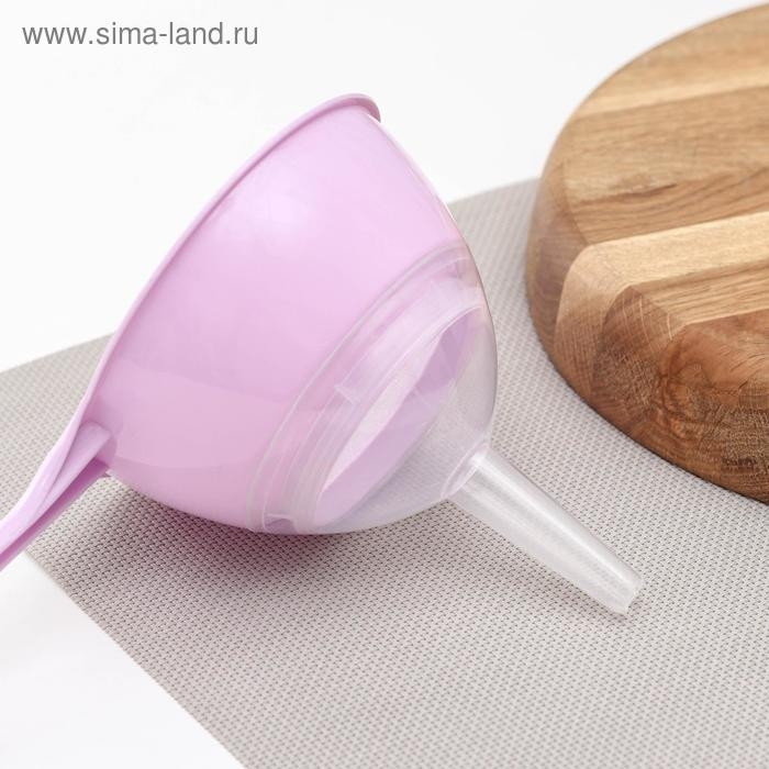 Воронка-сито пластиковая «Комбо», 24,5×12×14,5 см, цвет МИКС Воронка-сито пластиковая «Комбо», 24,5×12×14,5 см, цвет МИКС