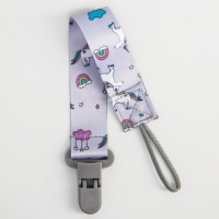 Держатель для соски - пустышки «Единороги», на ленте Держатель для соски - пустышки «Единороги», на ленте