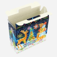 Новый год. Подарочная коробка новогодняя Чемоданчик малый "Неон.Инсталляция" 17,3 х 6,5 х 15 см. Новый год. Подарочная коробка новогодняя Чемоданчик малый "Неон.Инсталляция" 17,3 х 6,5 х 15 см.