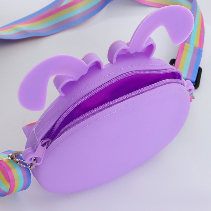 Сумка детская на молнии &laquo;Выбражулька&raquo;, цвет сиреневый