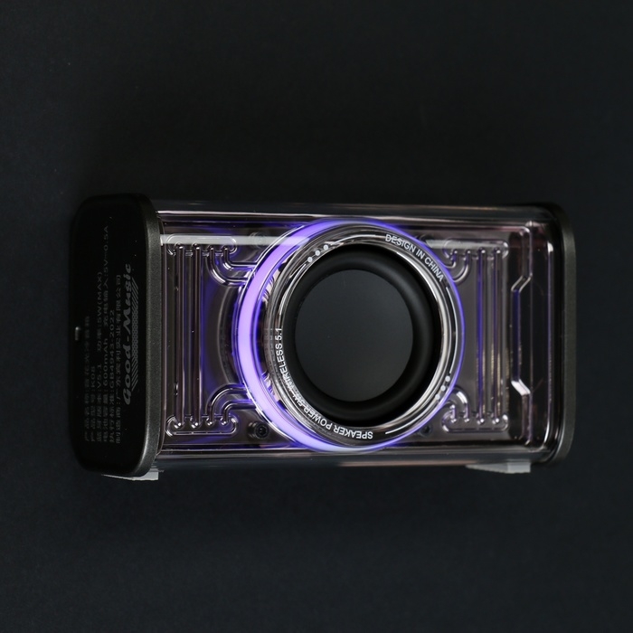 Портативная колонка BYZ К08, 5 Вт, 600 мАч, ВТ 5.1, функция TWS, серая Портативная колонка BYZ К08, 5 Вт, 600 мАч, ВТ 5.1, функция TWS, серая