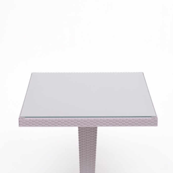 Стол садовый "Ротанг" 70 х 70 х 74 см, серый