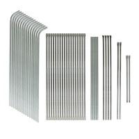 Теплица, 4,9 &times; 2,45 &times; 2,1 м, оцинкованный металл, профиль d = 25 мм, чехол из спанбонда 90 г/м&sup2;