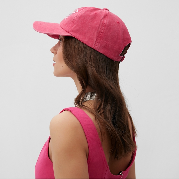 Кепка женская со стразами MIST Icon, розовый, р. 56-58 Кепка женская со стразами MIST Icon, розовый, р. 56-58
