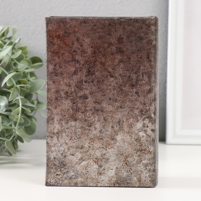 Сейф-книга дерево кожзам "Узоры" тиснение, под металл 17х11х5 см