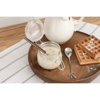 Банка стеклянная для хранения сыпучих продуктов &laquo;Оптима&raquo;, 100 мл, 9&times;7,2&times;7,5 см, с бугельным замком