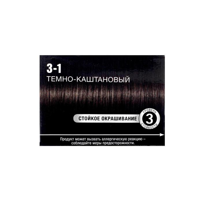 Cтойкая крем-краска для волос Сьесс Color, тон 3-1, тёмно-каштановый Cтойкая крем-краска для волос Сьесс Color, тон 3-1, тёмно-каштановый
