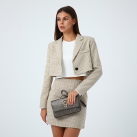 Сумка-клатч на магните, длинный ремень, цвет бронзовый Сумка-клатч на магните, длинный ремень, цвет бронзовый