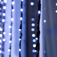 Гирлянда &laquo;Водопад&raquo; 2 &times; 3 м, IP44, УМС, тёмная нить, 800 LED, свечение белое, 8 режимов, 220 В