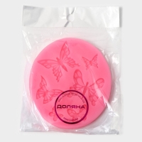 Молд Доляна &laquo;Шесть бабочек&raquo;, силикон, 8,4&times;7,5 см, цвет МИКС