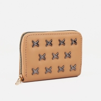 Кошелёк на молнии, цвет бежевый Кошелёк на молнии, цвет бежевый