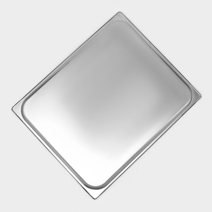 Гастроемкость 2/1 из нержавеющей стали, 40 мм, 65,4&times;53,6&times;4 см, толщина 0,8 мм