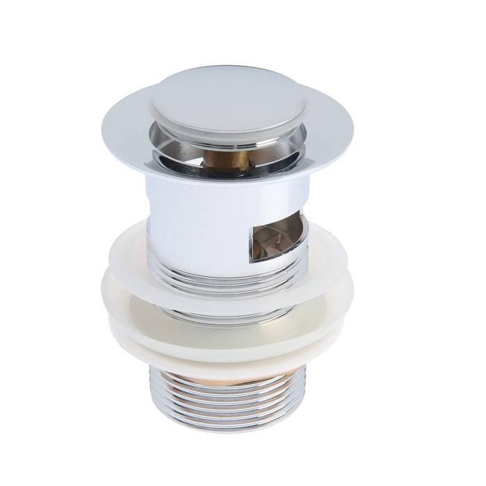 Донный клапан TIM BAR0801B, для раковины, с переливом, высота 8 см