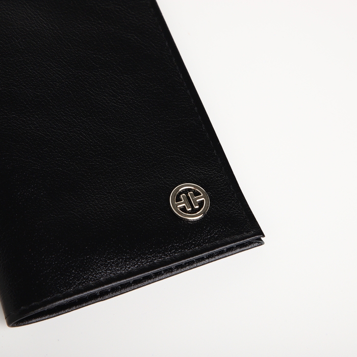 Обложка для паспорта, TEXTURA, цвет чёрный