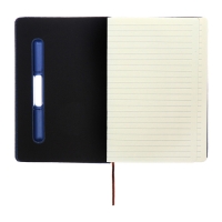 Ежедневник недатированный A5, 96л, лин, держатель для телефона/планшета/ручки, Синий