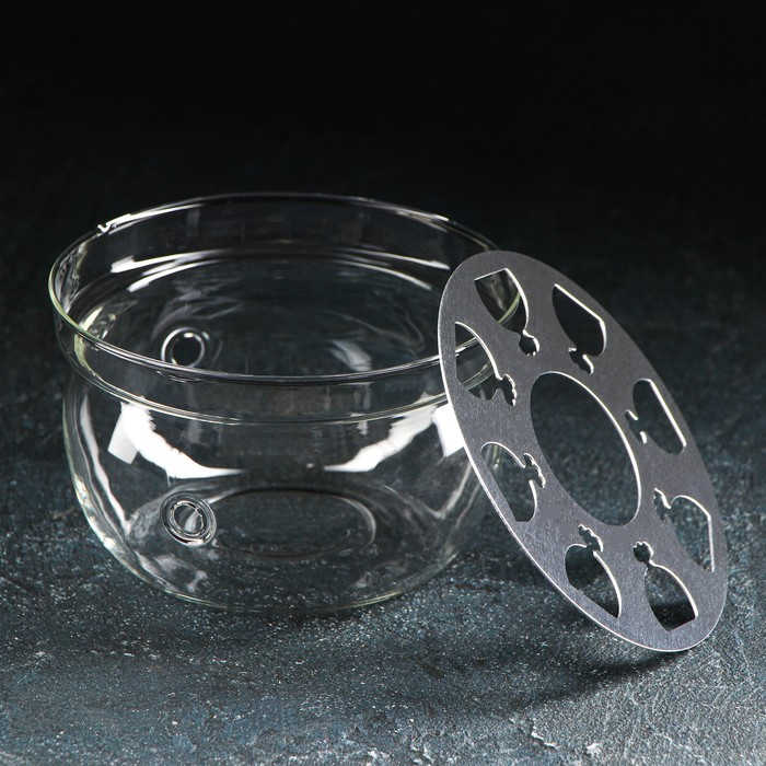 Подставка стеклянная для подогрева &laquo;Огонёк&raquo;, d=13 см