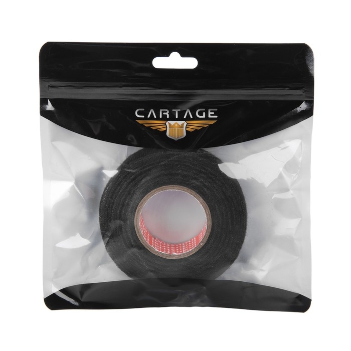 Клейкая лента Cartage, текстильная, термостойкая, 19 мм &times; 15 м