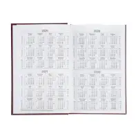 Ежедневник датир 2026г А5 168л, б/вин, коричневый