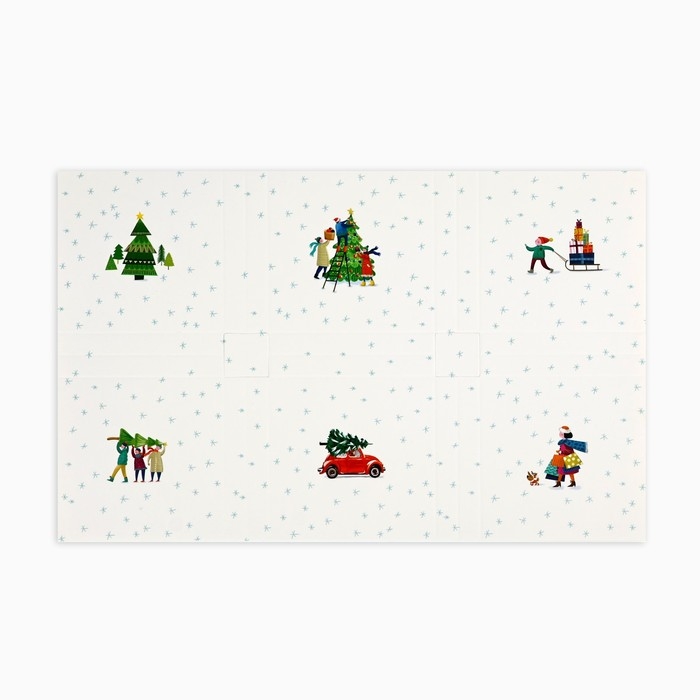 Коробка для для муссовых пирожных &laquo;Счастья и радости&raquo;, 27 х 17.8 х 6.5 см, Новый год